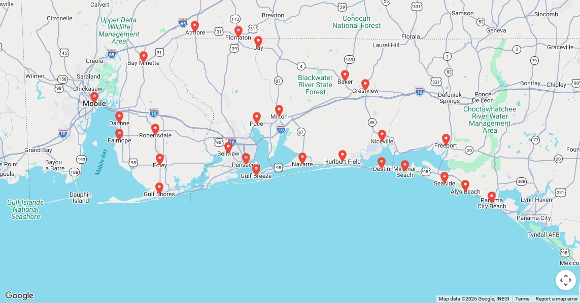 Freedom Coast Epoxy Service Area — Florida Panhandle